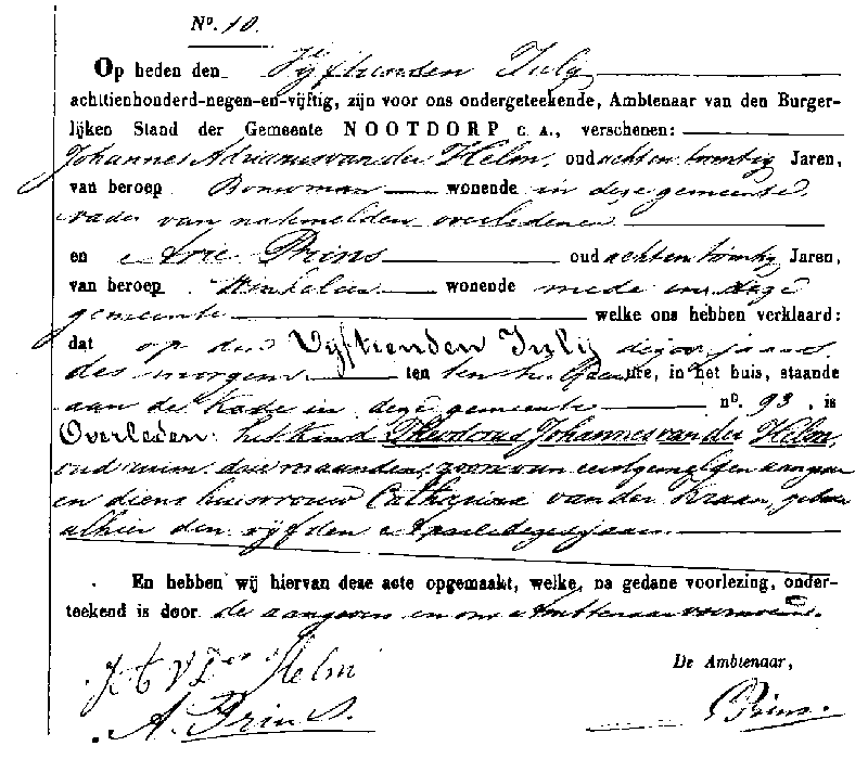 18590715 ovl akte 10 Theodorus J zv JA vd Helm - C vd Kraan